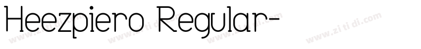 Heezpiero Regular字体转换